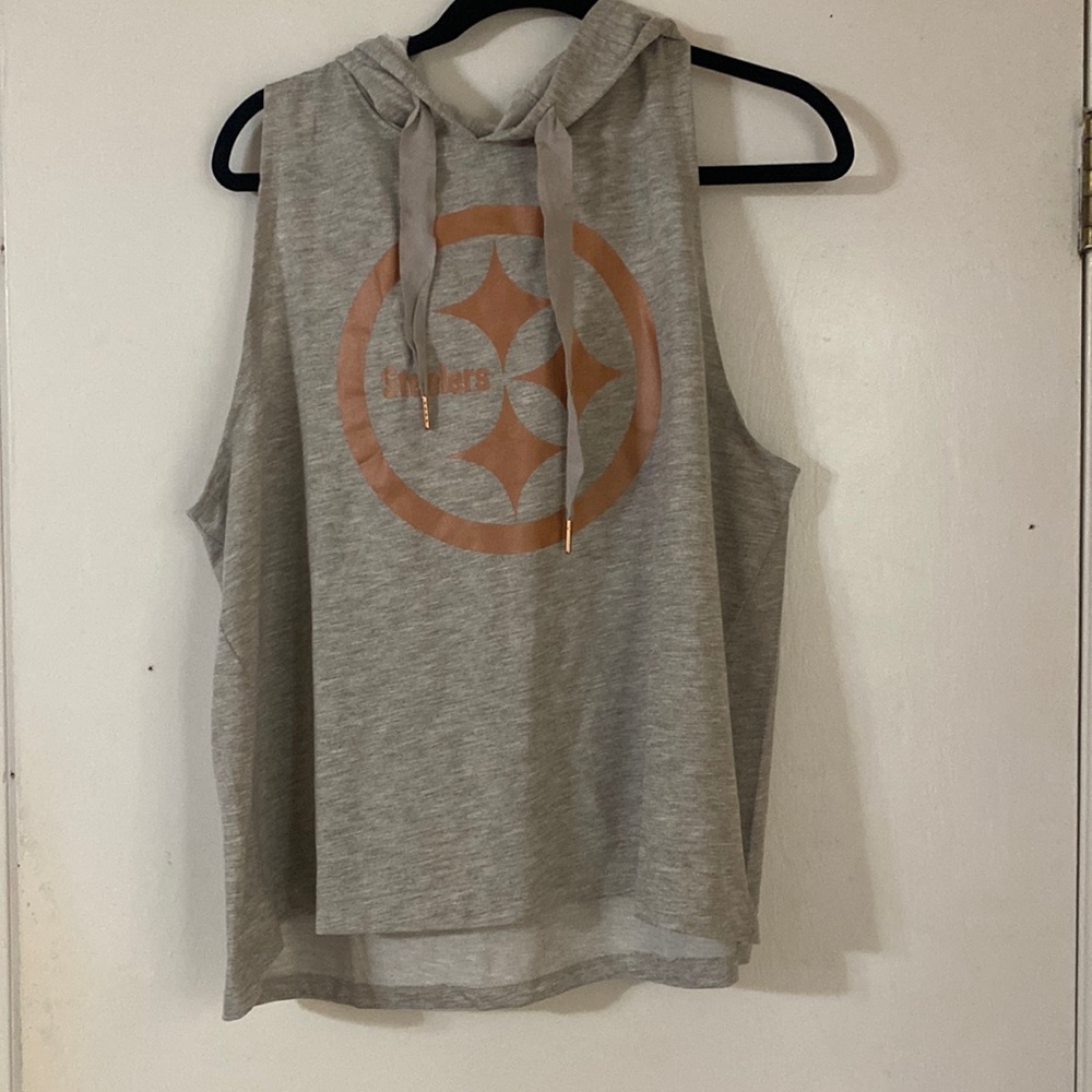 NFL Apparel Cropped Steelers Hoodie XL